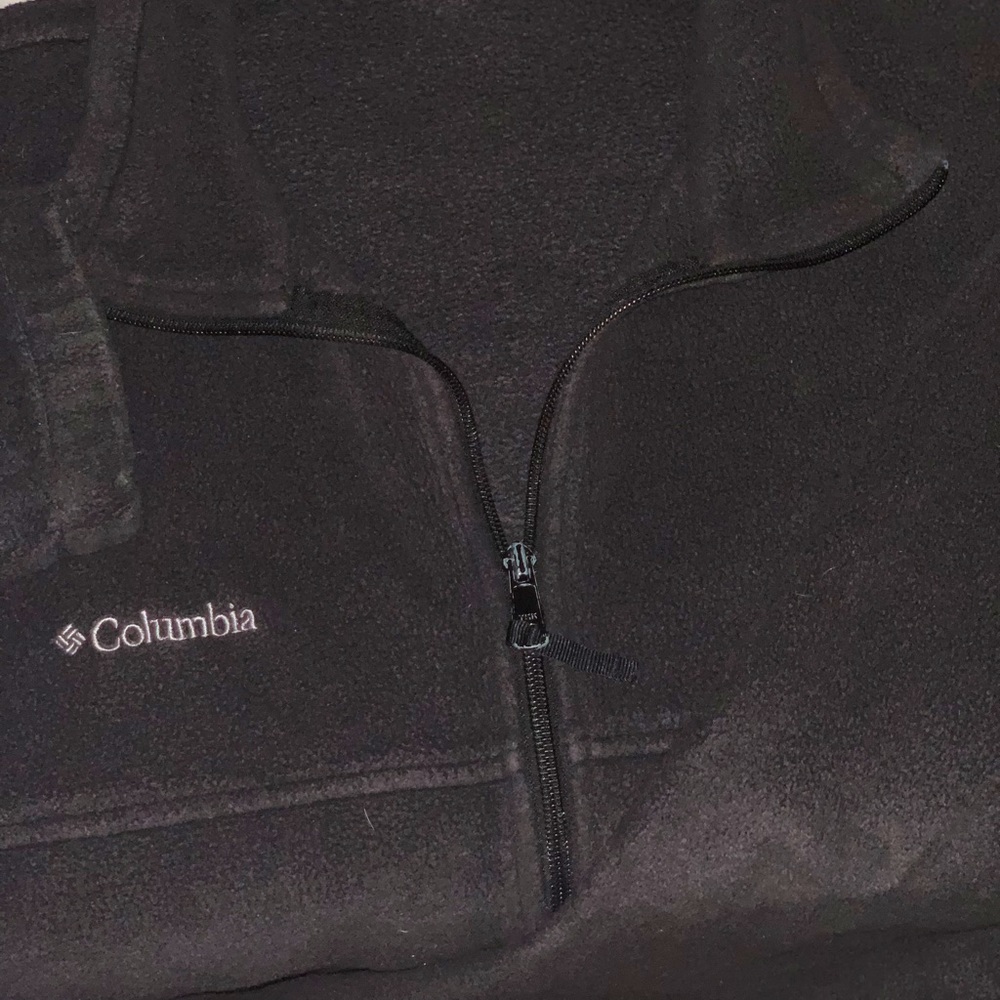 Columbia Full Zip Sweater | Size L | Black